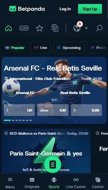 Betpanda app preview